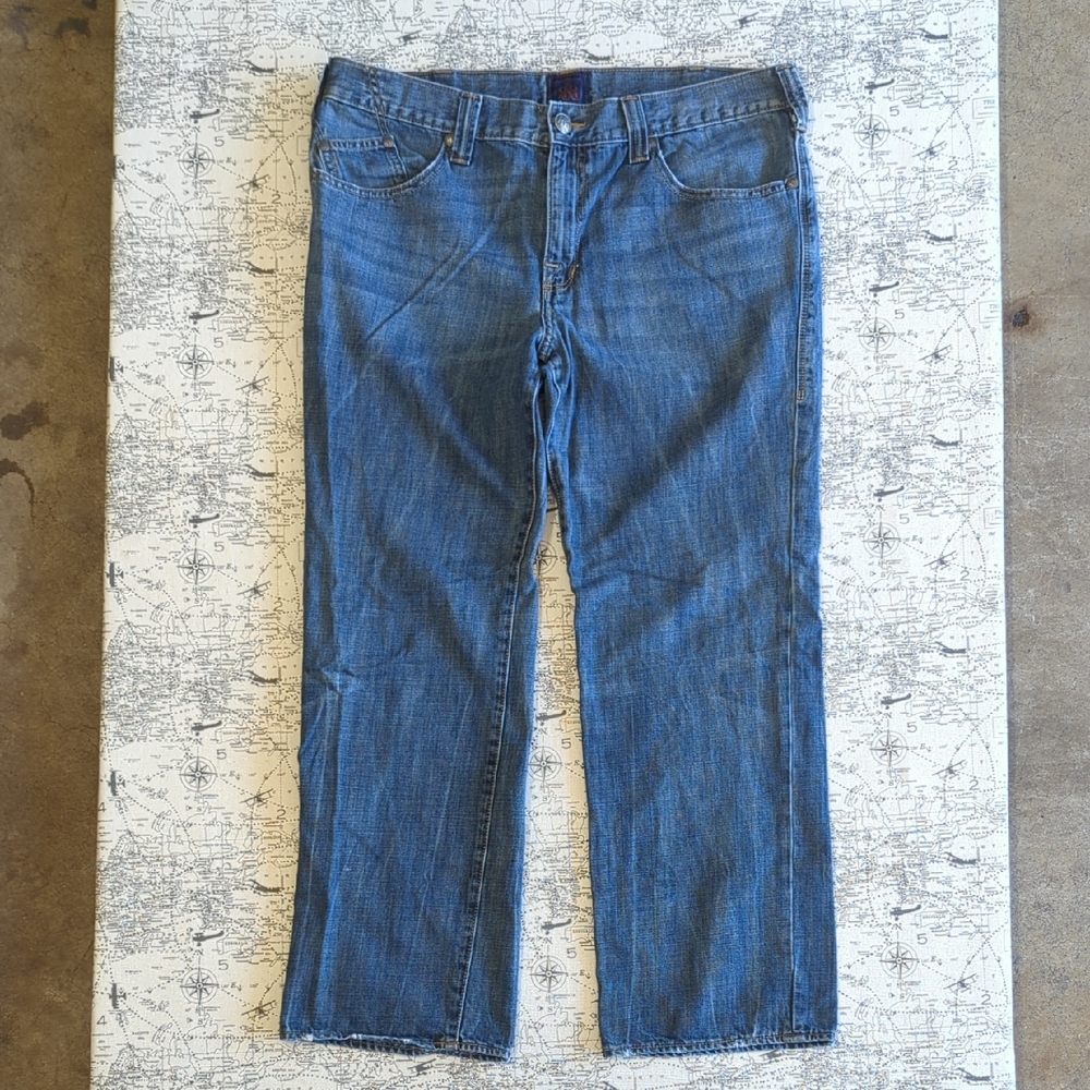 Rock & Republic Men's Verve Fit Y2K Medium Blue Denim Straight Fit Size 38x30